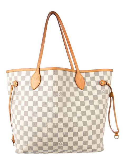 lv neverfull bag white